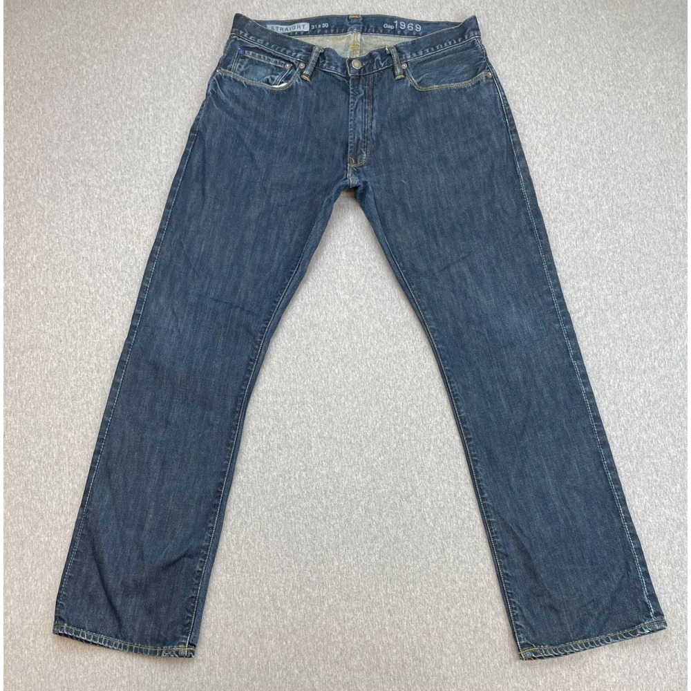 Gap 1969 Jeans Mens 31 x 30 Blue 100% Cotton Straight
